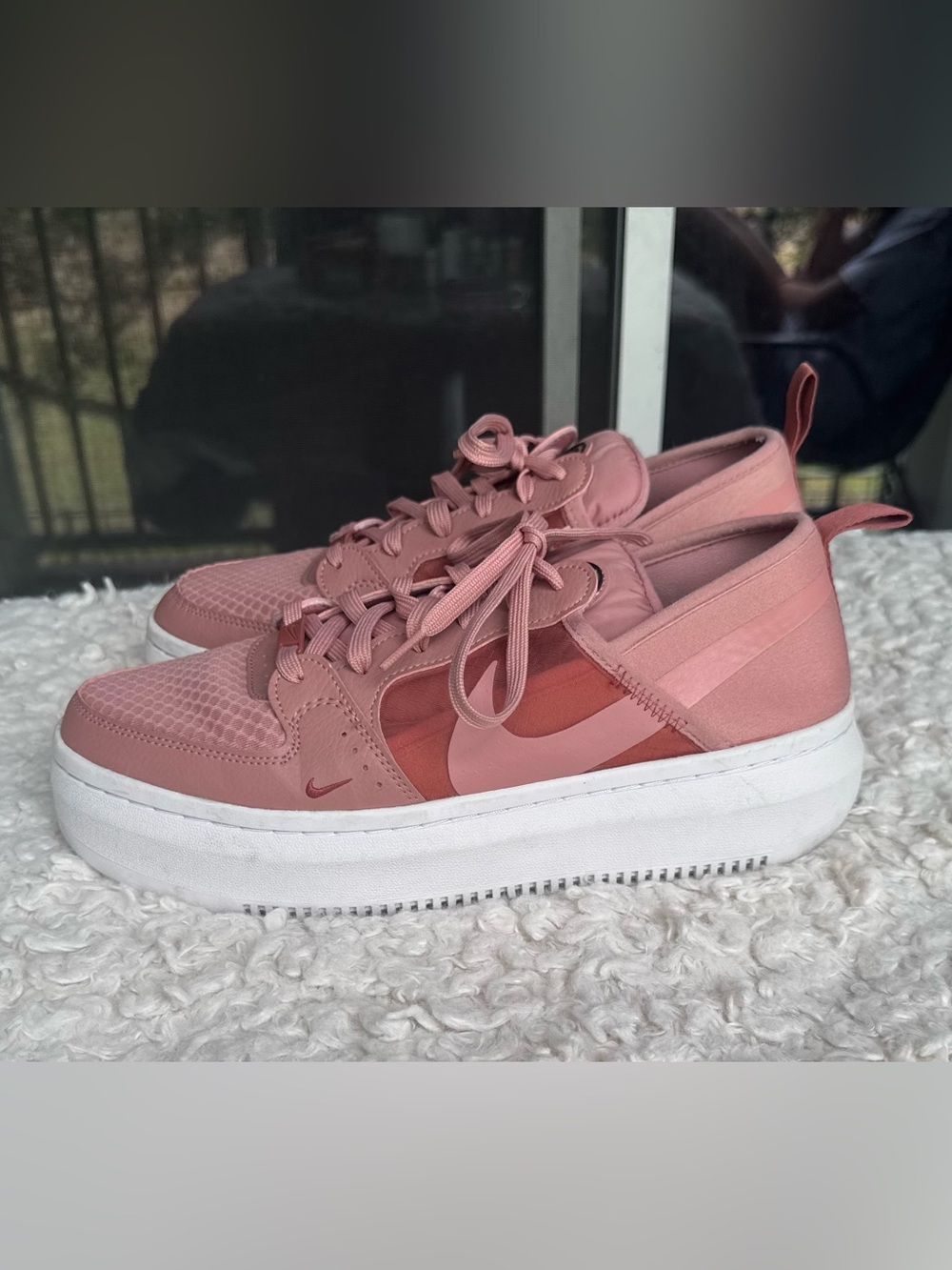 Nike Women’s Rose Pink Platform Sneakers